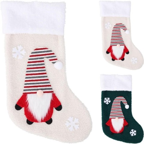 CALZA NATALE GNOMO 43CM 2ASS